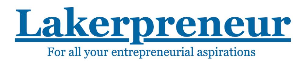 Lakerpreneur, for all your entrepreneurial aspirations